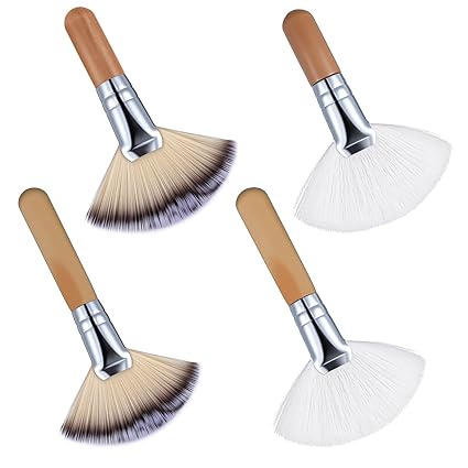 4PCS Fluffy Facial Brushes